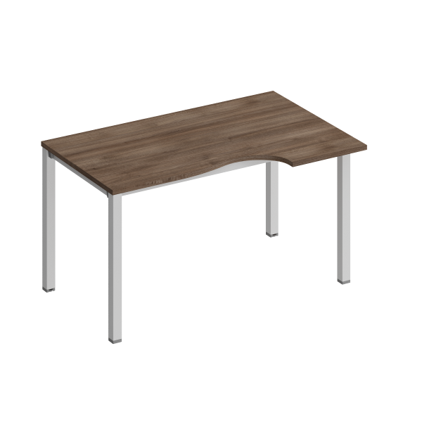Стол эргономичный правый на металлокаркасе КФ Комфорт КФ К.1138 1400x900x750 (Дуб шамони темныйСерый)