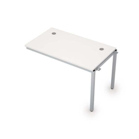 6МБС.178 Линейные бенч-системы, средний модуль (1200x700x750) (Белый/Алюминий матовый)