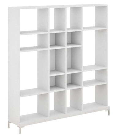 Стеллаж Faro белый и венге Fermo 72H005 1880x400x2020 (Белый)