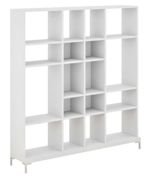 Стеллаж Faro белый и венге Fermo 72H005 1880x400x2020 (Белый)