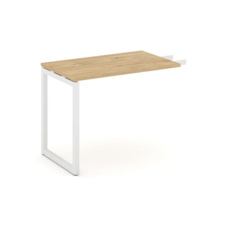 Брифинг-приставка SN-4O.BR-004 (1180х600х750) (Тиквуд Светлый/Металл Белый)