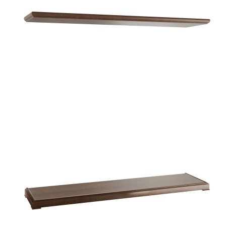 Топ и цоколь для шкафа 4 створкт Ministry MNS29574 2200x550x100 (Дуб шоколад)