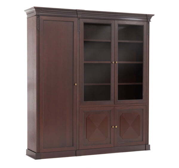 Шкаф комбинированный+гардероб L216 106 504.510/601.602 WAL 2156х500х2340 (Орех Танганьика)