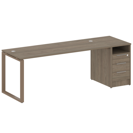 Рабочая станция Metal System Style БО.РС-СТП-1.5 2212x720x750 (Вяз/Мокко металл)