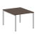 Переговорный стол 1 столешница Metal System Style БП.ПРГ-1.1 1000x1235x750 (Дуб Наварра/Серый металл)