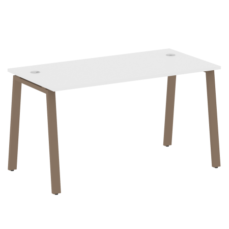 Стол письменный Metal System Style БА.СП-3 1400x720x750 (Белый/Мокко металл)