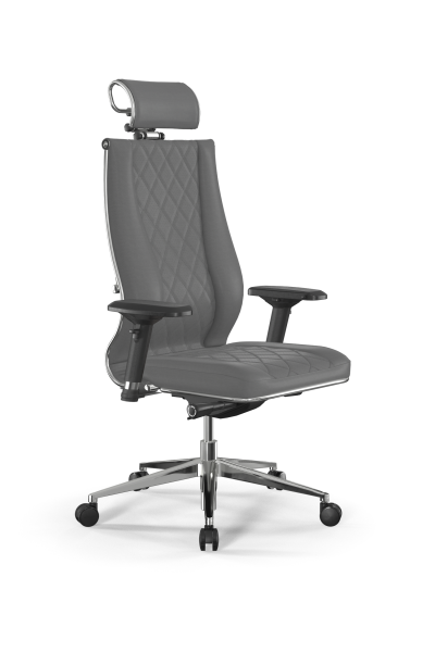 Кресло для руководителя Метта Samurai L2-18D - Infinity /Kc25/Wm33/D04P/H2cL-3D(M26.B32.G25.W03) (Серый)