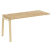 Наборный элемент рабочей станции на деревянных опорах Onix Wood OW.1.NRS-4.7 1580x720x750 (Тиквуд Светлый/Дуб Темный)