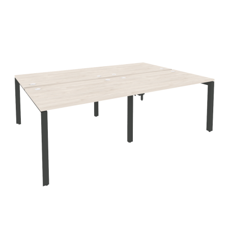 Рабочая станция на П-образном м/к Onix O.MP-D.RS-4.2.8 2360x1635x750 (Денвер Светлый/Черный металл)