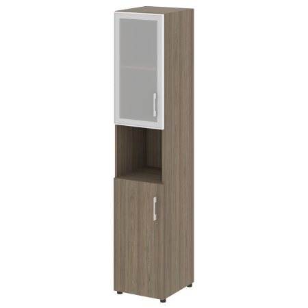 Шкаф высокий узкий нужен топ левый LT.SU 1.4R L 400x450x1990 (Вяз Благородный)