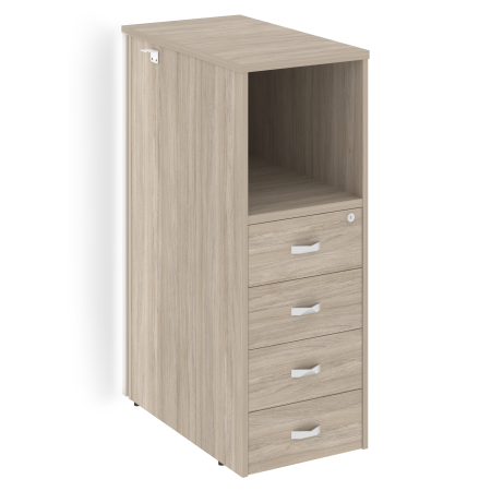Тумба с подсветкой 4 ящика завершающая, правая Onix O.R-TV-4.SR 436x767x1185 (Дуб Аттик)