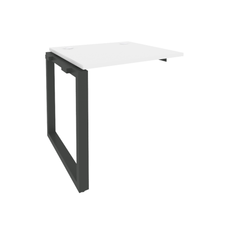 Наборный элемент рабочей станции на О-образном м/к Onix O.MO-1.NRS-0.7 780x720x750 (Белый Бриллиант/Черный металл)