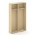 Шкаф-купе для одежды SN.SHK.E-003 (1200х400х1982) (Антрацит/Тиквуд Светлый)