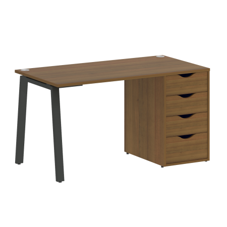 Стол письменный VR.SP-3-138.4.A 1380x720x750 (Орех Гварнери/Антрацит Металл)