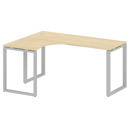 Стол криволинейный левый Metal System Style БО.СА-4 Л 1600x1200x750 (Акация/Серый металл)