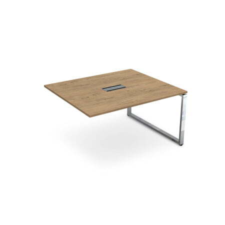 Конечный модуль Бенч-системы для переговорных столов Gloss НСПК-О.928 1600x1200x750 (TeakwoodХром)