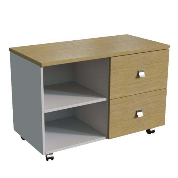 Приставка подкатная Lion 25200 1000x500x670 (Дуб светлый/Серый)