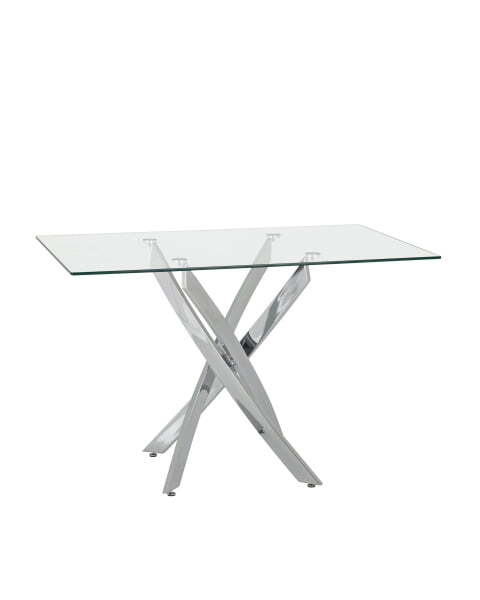 Стол обеденный Варна 120*80 стеклянный (Стол обеденный Варна прозрачный)