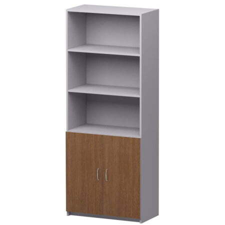 Офисный шкаф Бюджет 2552 716x349x1810 (Орех Онтарио)