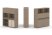 Тумба двойная + высокая надставка ES.NB.2V-13 (1500х410х1520) (Латте/Тиквуд Светлый)