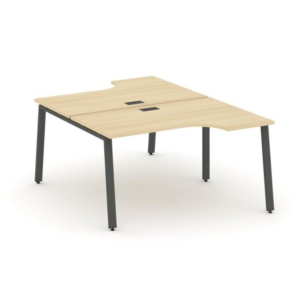 Рабочая станция эргономичная SN-6A.DRPA-011 (1380х1432/1992х750) (Акация Лорка/Металл Антрацит)