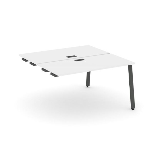 Стол-приставка к опорным элементам SN-6A.DPRS-004 (1580х1232х750) (Белый/Металл Антрацит)
