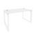 Стол рабочий на О-образном м/к Onix O.MO-SRR-3.8 1380x800x750 (Белый Бриллиант/Белый Металл)