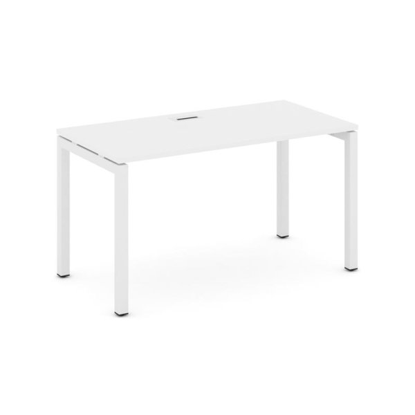 Стол письменный SN-5P.SP-002 (1180х600х750) (Белый/Металл Белый)