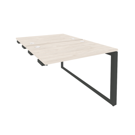 Стол-приставка двойной на О-образном м/к к опорным элем. Onix O.MO-D.SPR-1.7 980x1475x750 (Денвер Светлый/Черный металл)