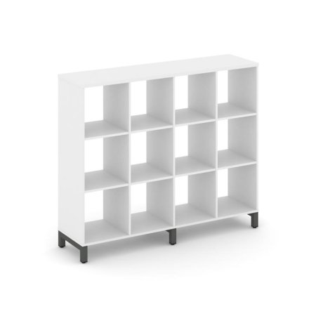 Каркас стеллажа 3 яруса SN.KS-340 (1488х400х1248) (Белый/Металл Антрацит)