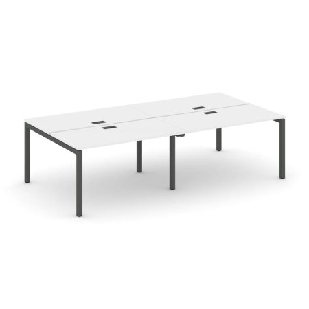 Рабочая станция 2-х сторонняя SN-5P.DRS-041 (1960х1432х750) (Белый/Металл Антрацит)