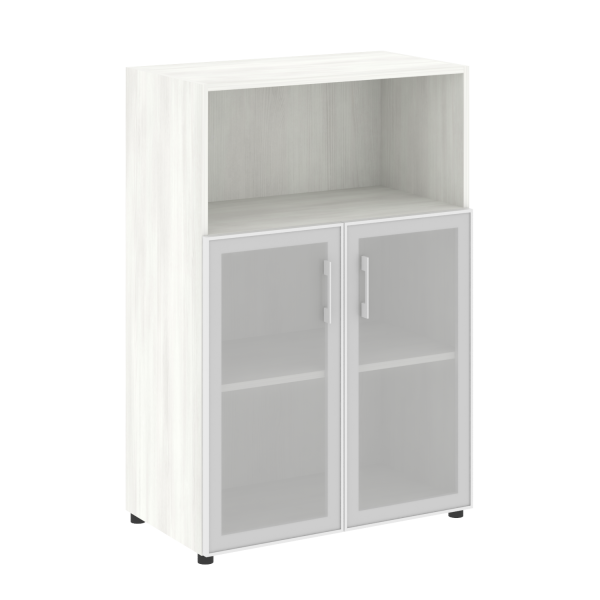 Шкаф широкий средний нужен топ LT.ST 2.2R 800x450x1195 (Снежная Патина)