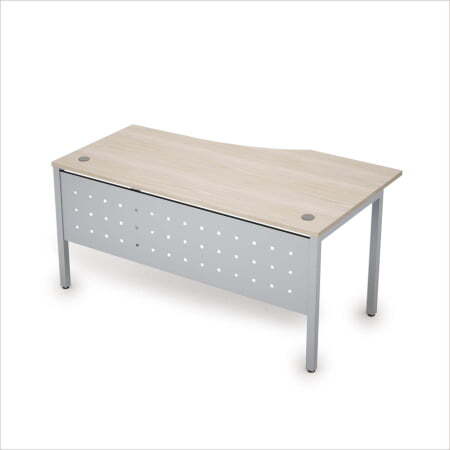 6МК.020 Стол криволинейн.лев. (1600x900x750) (Шамони светлый/Алюминий матовый)