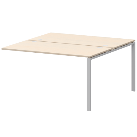 Модуль двойной на 2 рабочих места Арго-М АМБЭ-005 1800x1496x760 (Бук/Белый)