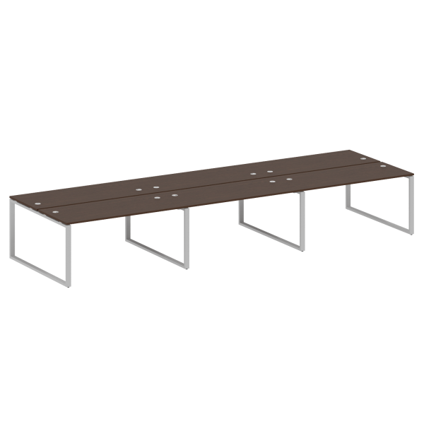 Рабочая станция Metal System Style БО.СМ-6.4 4800x1475x750 (Венге Цаво/Серый металл)