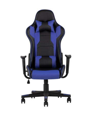 Кресло игровое TopChairs Diablo синее (Геймерское кресло Diablo синий)