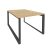 Рабочая станция на О-образном м/к Onix O.MO-D.RS-2.1.7 980x1475x750 (Тиквуд Темный/Белый Металл)
