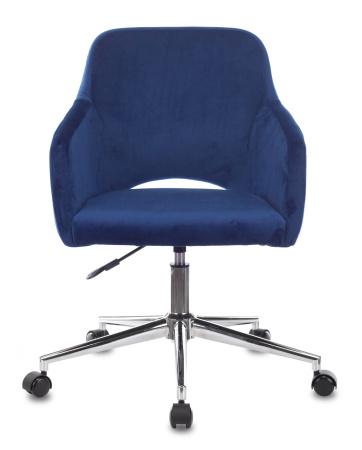 Кресло CH-380SL сапфировый Italia 17 крестов. металл хром (Синий)