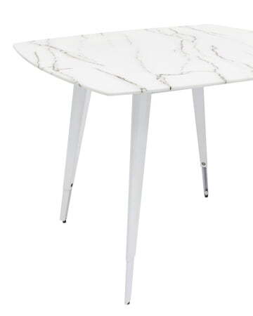 Стол обеденный Ричмонд 100*100 белый стеклянный (Стол обеденный Ричмонд белый)