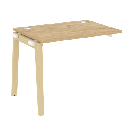 Наборный элемент рабочей станции на деревянных опорах Onix Wood OW.1.NRS-1.7 980x720x750 (Тиквуд Светлый/Дуб Светлый)