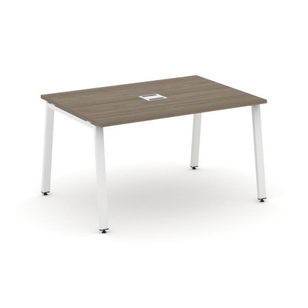 Стол переговорный SN-6A.SPRG-001 (980х980х750) (Вяз Благородный/Металл Белый)