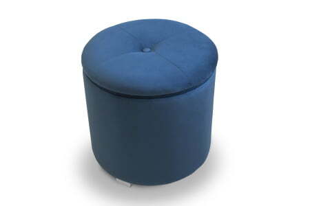 Пуф Round с ящиком для хранения (400x400x410) Аквамарин (Аквамарин)