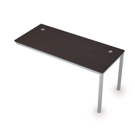 6МБК.174 Линейные бенч-системы, конечный модуль (1600x700x750) (Венге/Алюминий матовый)