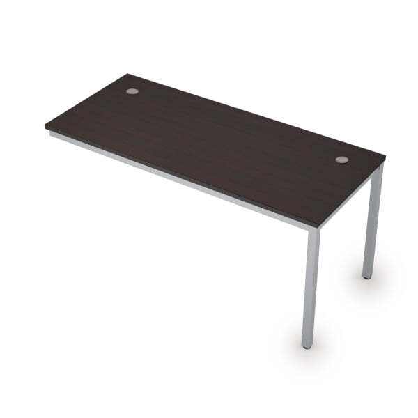 6МБК.174 Линейные бенч-системы, конечный модуль (1600x700x750) (Венге/Алюминий матовый)