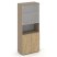 Шкаф высокий широкий ES.ST-1.4 (800х420х1977) (Латте/Капучино/Сатин матовый)