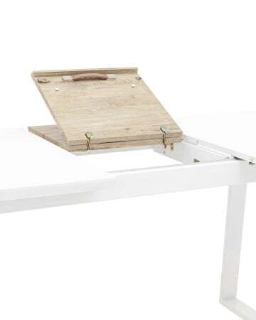 Стол обеденный Детройт раскладной 160-200*90 белый (Стол обеденный Детройт белый)