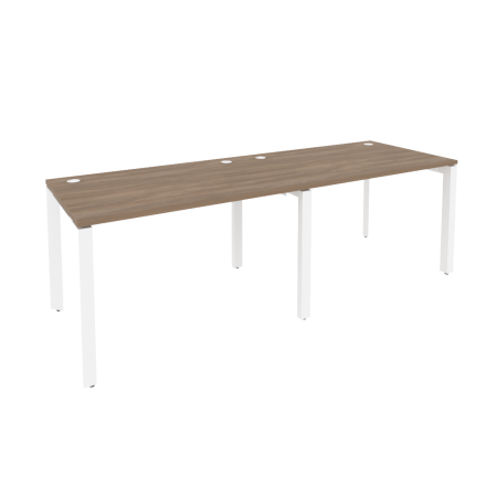 Рабочая станция на П-образном м/к Onix O.MP-RS-2.2.8 2360x800x750 (Дуб Аризона/Белый Металл)