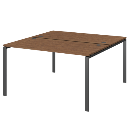 Бенч двойной на 2 рабочих места Арго-М АМБ-004.60 1600x1236x760 (Орех/Антрацит)