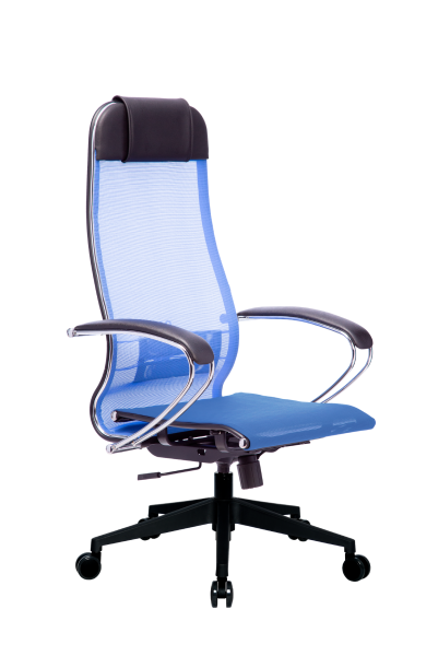 Кресло для руководителя Метта МЕТТА-4(MPRU)/подл.131/осн.002 (Васильковый)