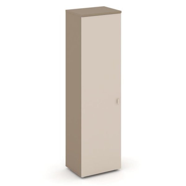 Гардероб узкий (левое исполнение) ES.GB-1 (L) (560х420х1977) (Латте/Капучино)